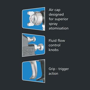 Pilot High Pressure Conventional Spray Gun without Cup, Type P-70