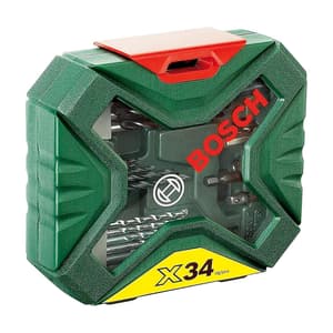 Bosch 34 Pcs X-Line Classic Drill Bit & Screwdriver Bit Set, 2 607 010 608