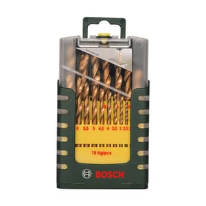 Bosch 19 Pcs HSS-Tin Metal Drill Bit Set, 2 607 017 152 