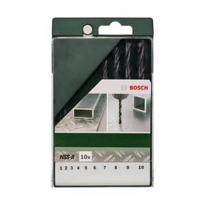 Bosch 10 Pcs HSS-R Metal Drill Bit Set, 2 609 255 030