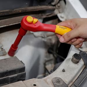Stanley 3/8 Inch Sq Drive Insulated Ratchet Wrench (VDE), STMT77824-23B