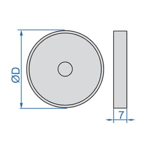 Insize 0 - 3° Level Bubble without Mounting Hole, 4955-3
