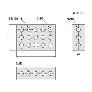Insize 75 x 50 x 25 mm Parallel Set, 6531-25