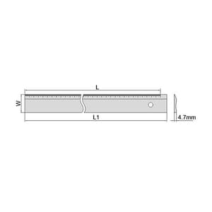 Insize 300 mm / 12 inch Aluminium Ruler, 7123-300
