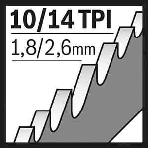 Bosch 300 mm Reciprocating Saw Blades Heavy For Metal (S 1225 VF), 2 608 657 409