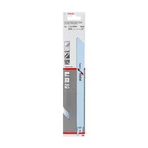 Bosch 225 mm Reciprocating Saw Blades Heavy For Metal (S 1125 VF), 2 608 657 408