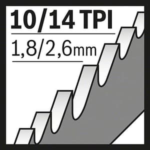 Bosch 200 mm Reciprocating Saw Blades Heavy For Metal (S 1025 VF), 2 608 656 265