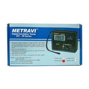 Metravi 500V / 1G Ohms Battery Cum Mains Operated Digital Insulation Resistance Tester, DIT-99C