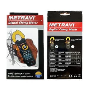 Metravi 3-3/4 Digit / 400A Digital AC / DC Clamp Meter, DT-225