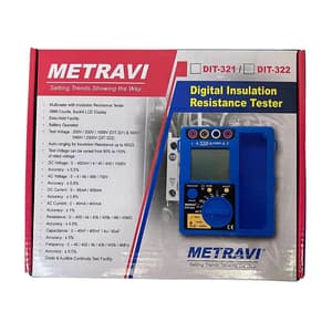 Metravi 2500V / 40G Ohms Digital Insulation Resistance Tester With Built-In Multimeter, DIT-322