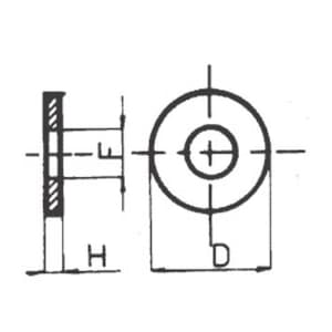 Apex M8 Plain Washer (Pack of 10 Pcs), 925-1