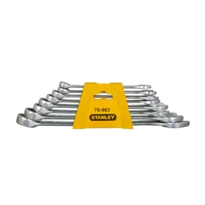Stanley 8 Pcs, Chrome Vanadium Steel Combination Spanner Set with Maxi-Drive system, 70-963E