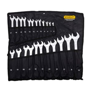 Stanley 23 Pcs, Chrome Vanadium Steel Combination Spanner Set with Maxi-Drive system, 70-965E