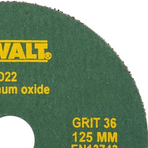 Dewalt 125 mm / 80 Grit Aluminium Oxide Fiber Sanding Disc (Pack of 10 Pcs), D25-IN