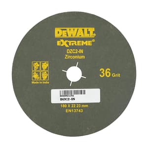 Dewalt 180 mm / 60 Grit Zirconia Fiber Sanding Disc For Metal (Pack of 10 Pcs), DZC3-IN