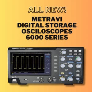 Metravi 50MHz Dual Channel Digital Storage Oscilloscope (1GSa/Sec Sampling Rate), DSO-6050