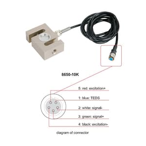 Insize 2000N / 200Kg Compression Sensor (S-Type Tensile), 8650-2K