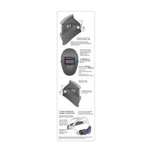 Yato Auto Drinking Welding Helmet, YT-73921
