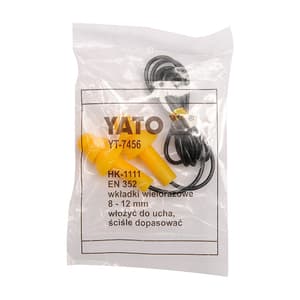 Yato Ear Plugs With Cord (Pack of 50 Pcs), YT-7456