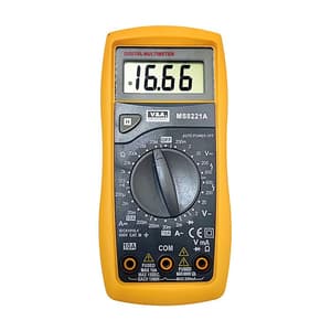 V&A Instrument 1999 Count Mini Size Digital Manual Multimeter, MS8221A