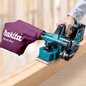 Makita 40Vmax XGT BL 82mm (3-1/4") Cordless Planer with Rapid Charger & 2 Pcs 4.0 Ah Batteries, KP001GM201
