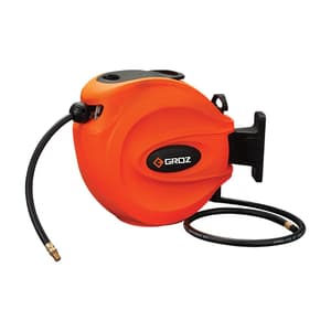 Groz 15 Mtr / 3/8 Inch Air Water Hose Reel, HRP/AW/15M/3-8/B