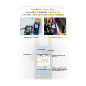 Metravi 4-1/2 Digit 20000 Count Digital TRMS AC/DC Clamp Meter with Oscilloscope & Datalogger, Pro 475