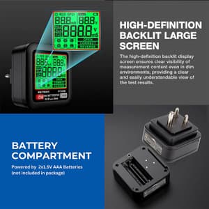 Metravi 30 ~ 260V Digital Socket Polarity and Earth Leakage Tester, ST-09B
