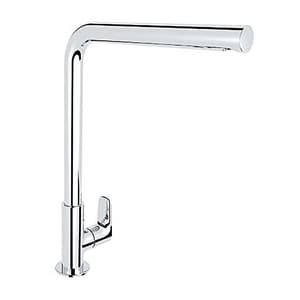 Kohler July Deck Mount Cold Only Kitchen Faucet In Polished Chrome Finish, K-20585IN-4-CP