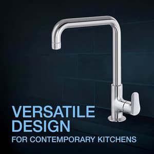 Kohler July Deck Mount Cold Only Kitchen Faucet In Polished Chrome Finish, K-20585IN-4-CP