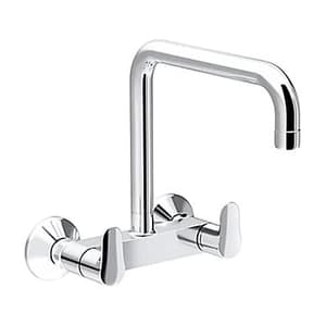 Kohler July Wall Mount Kitchen Mixer In Polished Chrome Finish, K-20591IN-4-CP