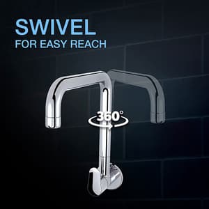 Kohler July Wall Mount Cold Only Kitchen Faucet In Polished Chrome Finish, K-20588IN-4-CP