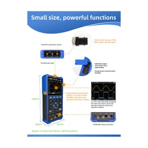 Owon 200MHz / 1GSa/s Dual Channel Digital Handheld Oscilloscope with Multimeter, HDS 2202S