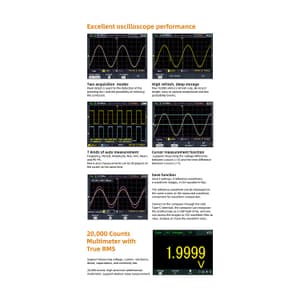 Owon 200MHz / 1GSa/s Dual Channel Digital Handheld Oscilloscope with Multimeter, HDS 2202S