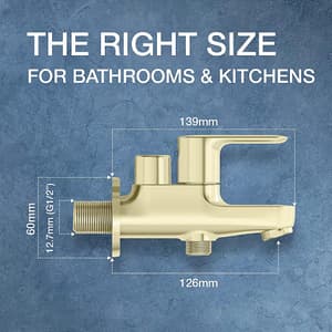 Kohler July 2-Way Bib Tap In French Gold Finish, K-16094IN-4-AF