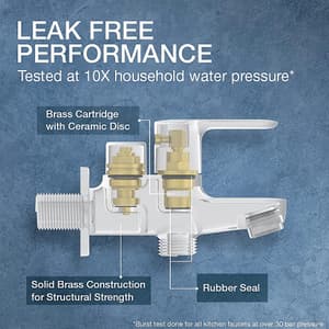 Kohler July 2-Way Bib Tap In French Gold Finish, K-16094IN-4-AF