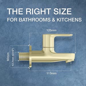 Kohler July 1-Way Bib Tap In French Gold Finish, K-16093IN-4-AF