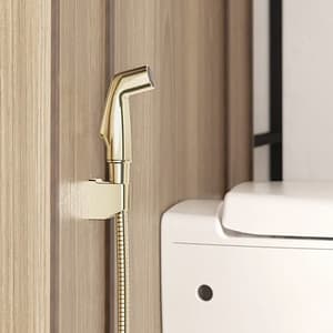 Kohler Complementary Health Faucet With Side Spray, Metal Hose In French Gold Finish, K-12927IN-AF