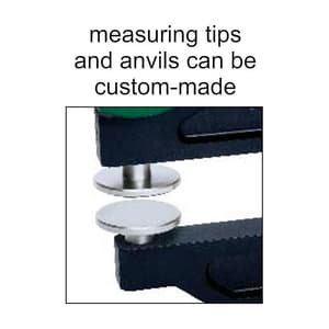 Insize 0 - 10 mm / 0 - 0.4 inch Digital Thickness Gauge, 2872-10