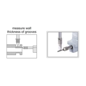 Insize 0 - 10 mm / 0 - 0.4 inch Digital Tube Thickness Gauge, 2873-10