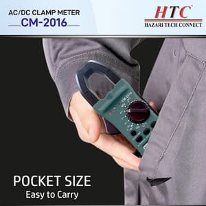HTC 800A AC / DC 5999 Count Clamp Meter with Backlight, CM-2016