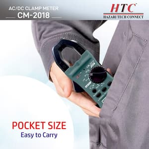HTC 800A AC / DC 5999 Count Clamp Meter with Backlight, CM-2018