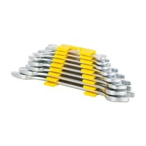 Stanley 8 Pcs Matte Finish Double Open End Spanner Set, 70-379E