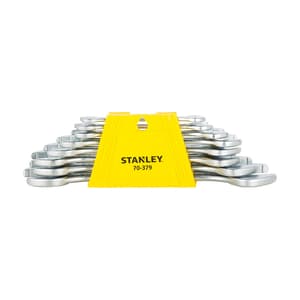 Stanley 8 Pcs Matte Finish Double Open End Spanner Set, 70-379E