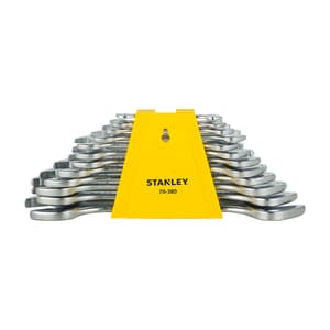 Stanley 12 Pcs Matte Finish Double Open End Spanner Set, 70-380E