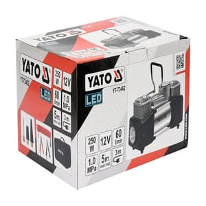 Yato 250W / 12V Car Compressor With LED Lamp, YT-73462