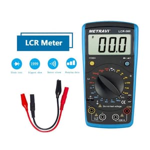 Metravi 3-1/2 Digits / 0.1 - 20M Ohms Hand Held Digital LCR Meter, LCR-360