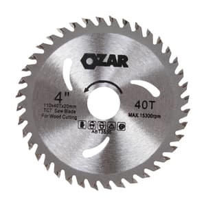 Ozar 4 inch / 110 mm TCT Saw Blade for Wood Cutting (40 Teeth), ABT-3535