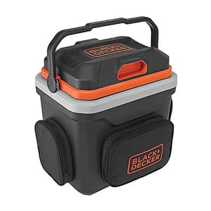 Black+Decker 24 Ltr Thermoelectric Portable Automotive Car Beverage Cooler & Warmer (PRE-COOL Required), BDC24L-B1