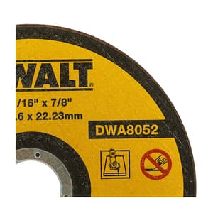 Dewalt 125 x 1.6 x 22.23 mm Metal Cutting Wheel, DWA8052